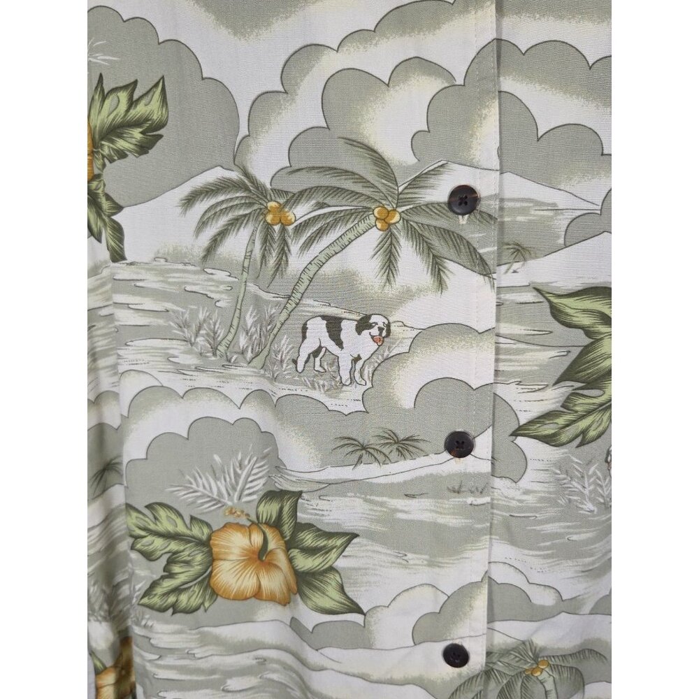 Big Dogs Hawaiian St. Bernard Button Up Short Sleeve Casual Outdoors Size 22/24 - Picture 2 of 5